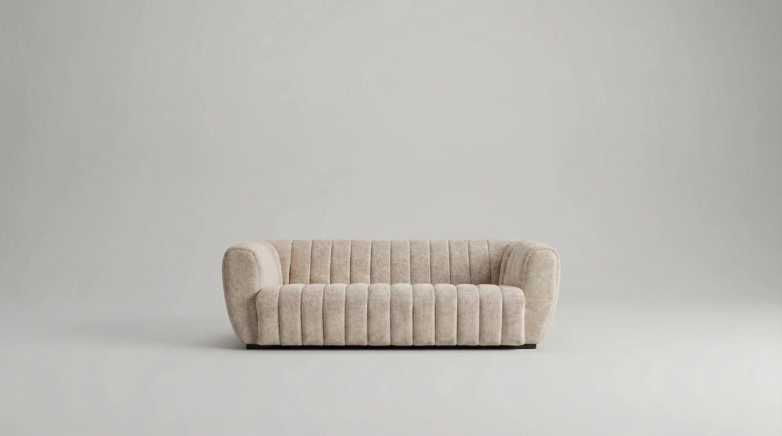 The original cream sofa against a plain studio background