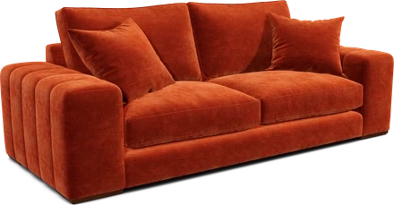 Tamarisk Harper large sofa in Vintage Velvet Amber